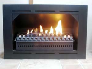 Custom box for ventless gas grate